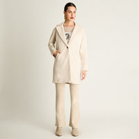 Abrigo Basico Manga Larga Beige