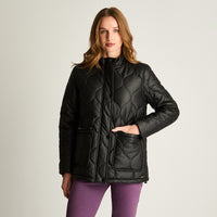 Chaqueta Eco cuero Quilted Negro