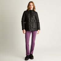 Chaqueta Eco cuero Quilted Negro