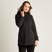 Chaqueta Softshell Manga Larga Con Forro Negro