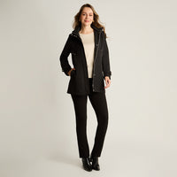 Chaqueta Softshell Manga Larga Con Forro Negro