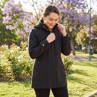 Chaqueta Softshell Manga Larga Con Forro Negro lifestyle