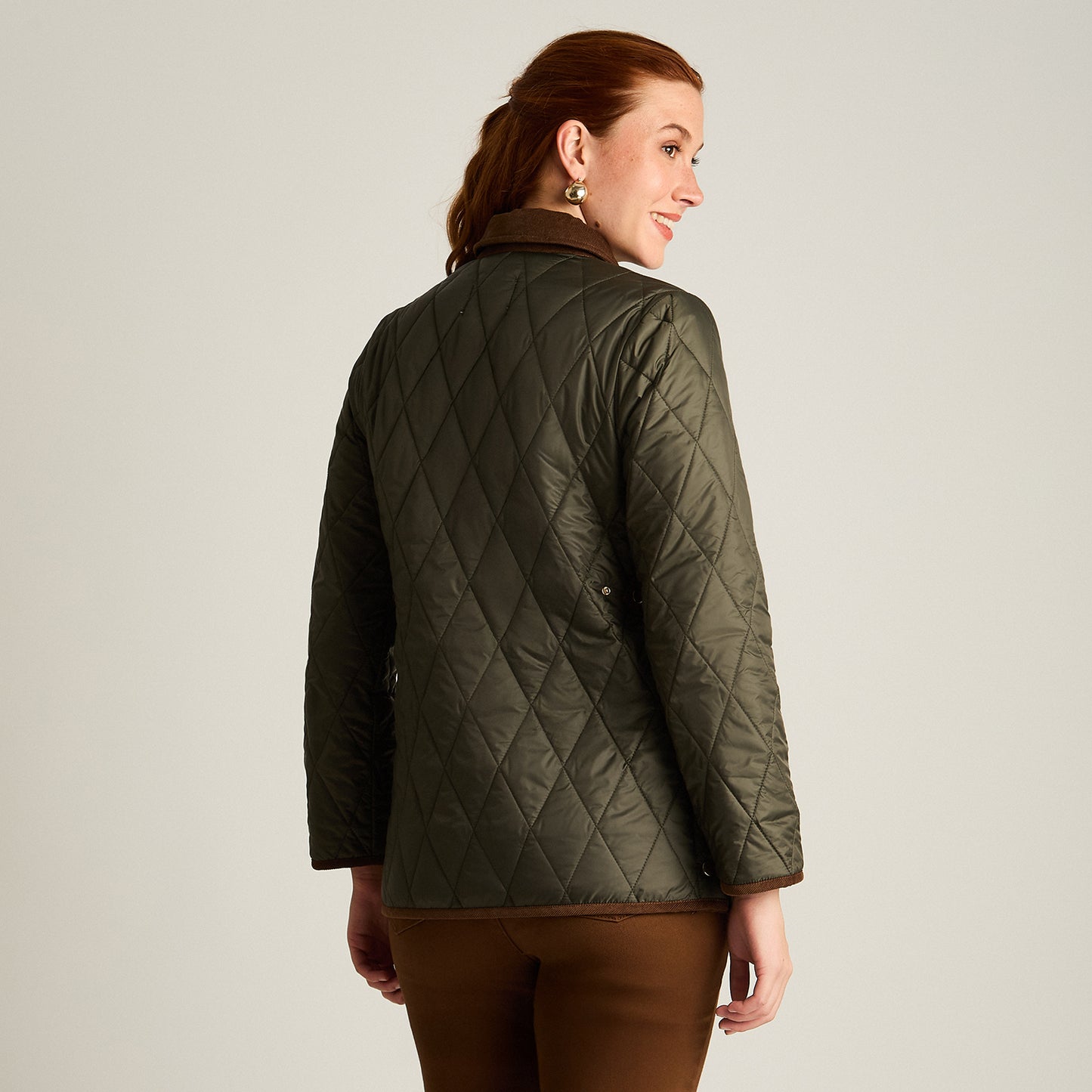 Chaqueta Verde Manga Larga Elasticidad Nula Con Forro Calce Normal Tela Plano