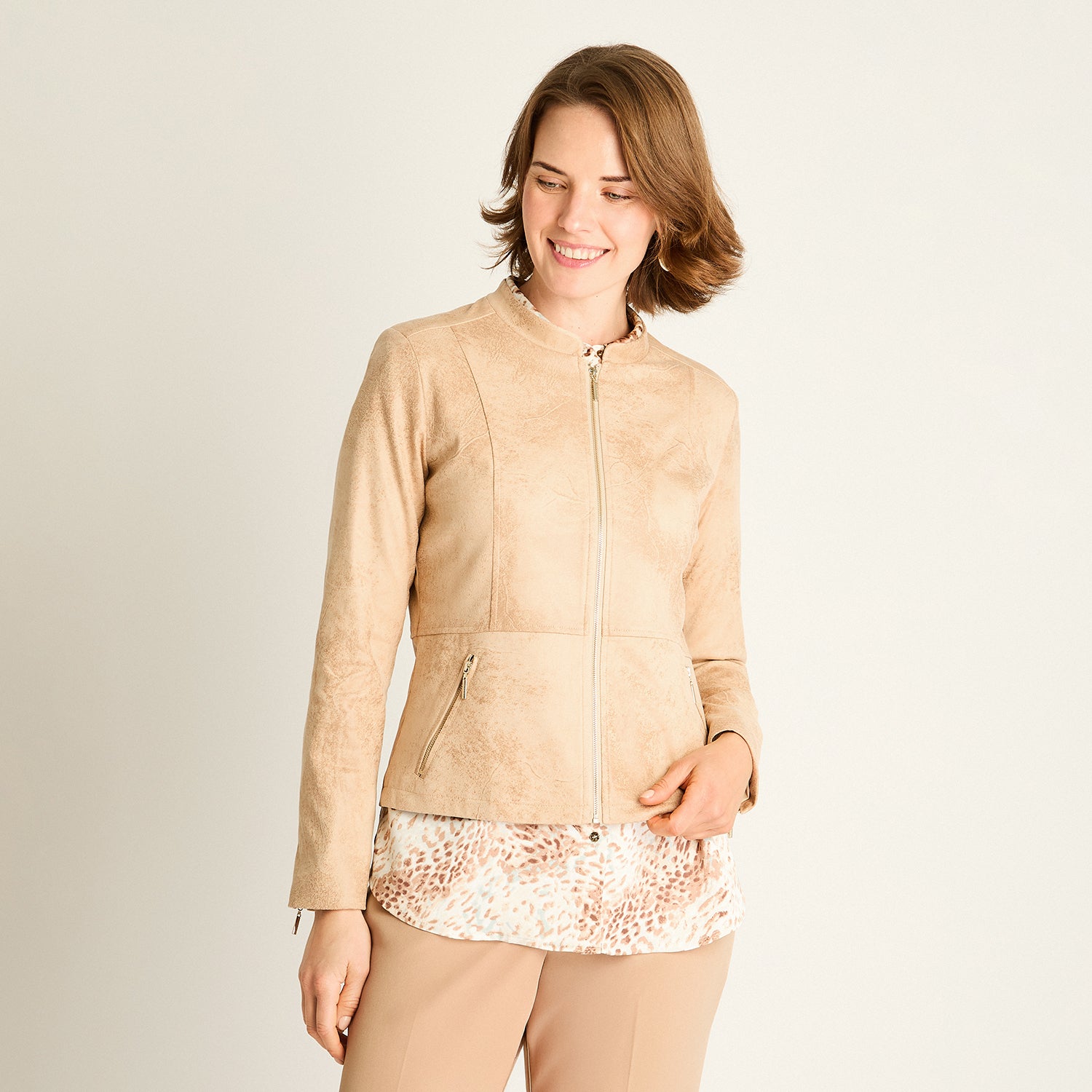 Casaca Camel Estilo Urbano