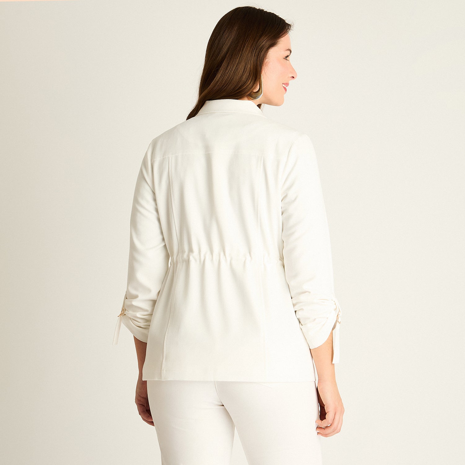 Chaqueta Crudo con Cordón Ajustable