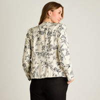 Casaca Estampada Negra