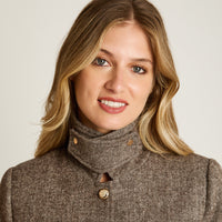 Chaqueta Café Estilo Casaca Estampado - Lorenzo di Pontti