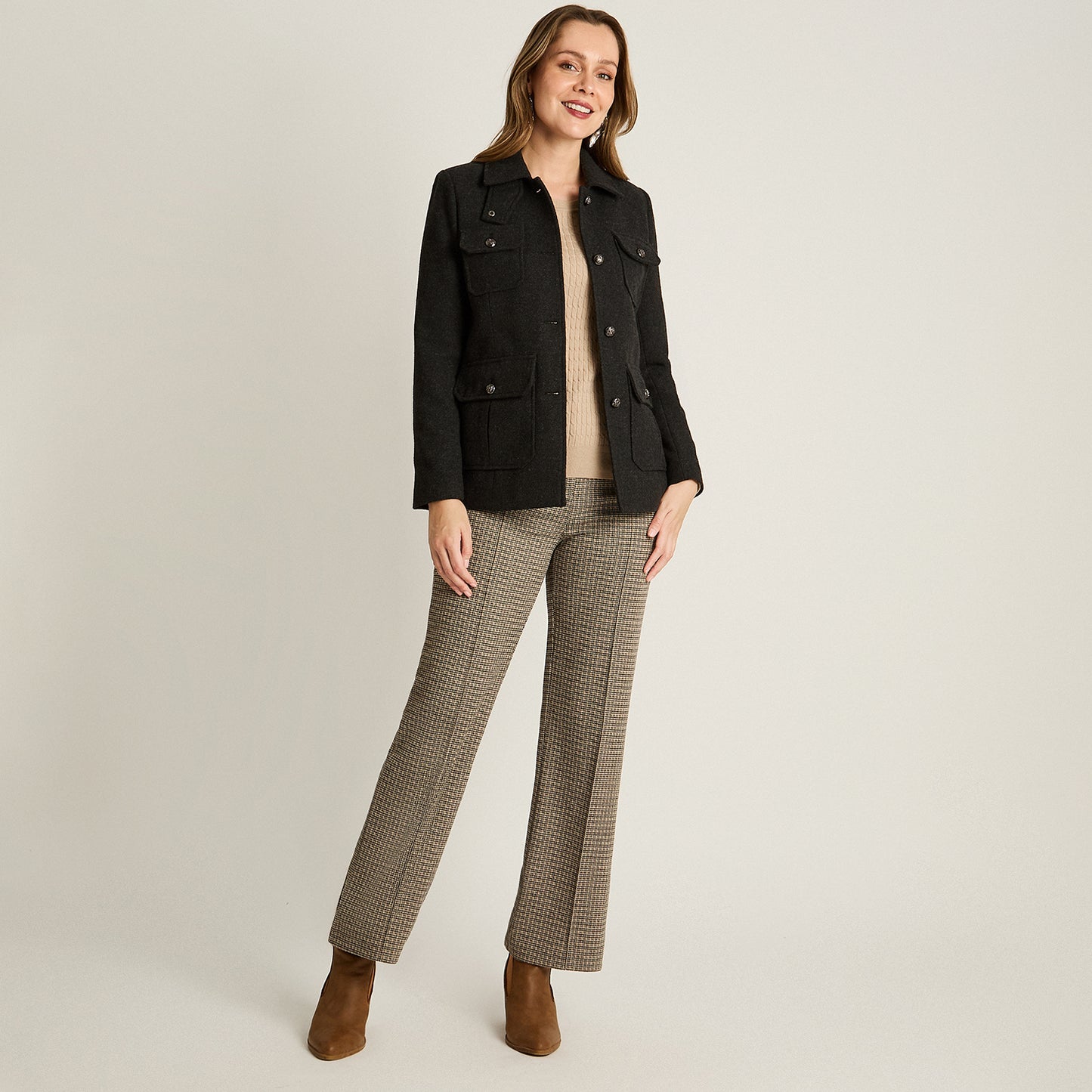 Chaqueta Marengo Estilo Casaca Bolsillos - Lorenzo di Pontti