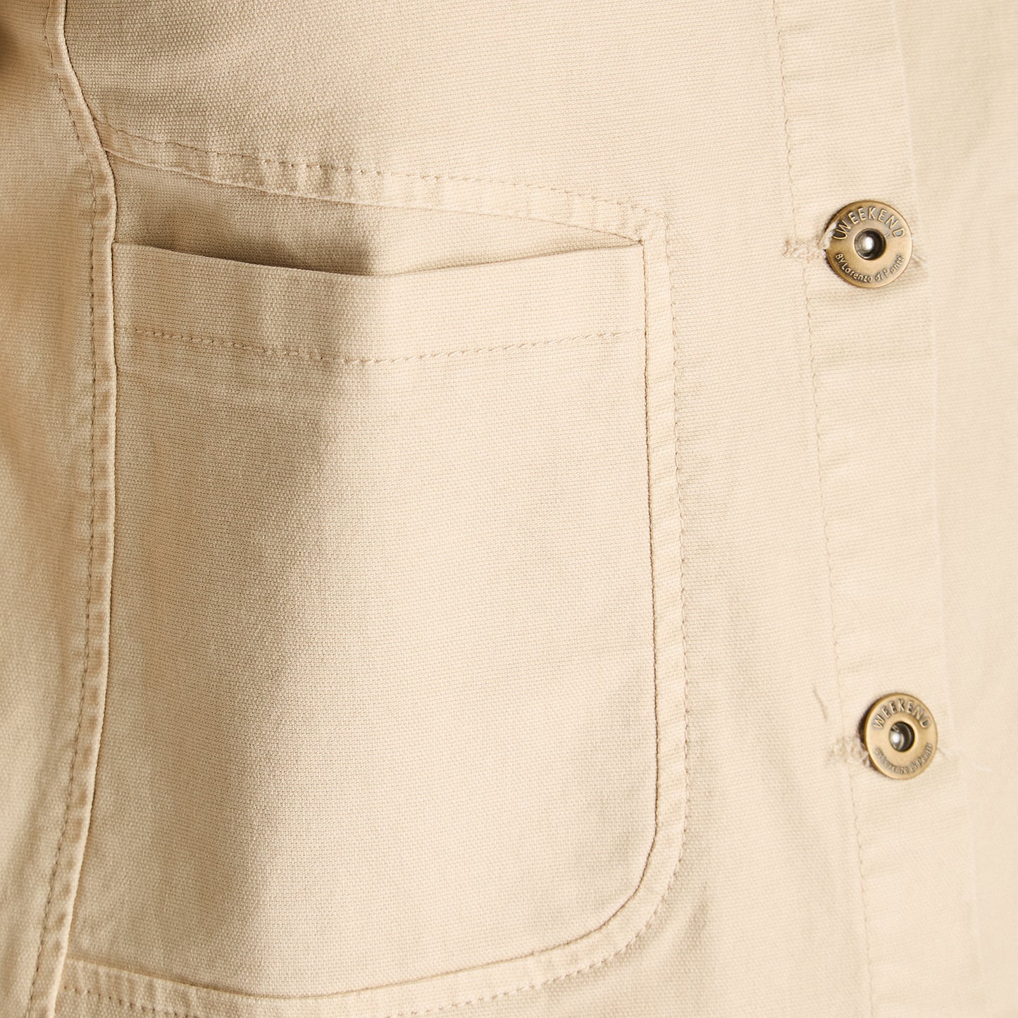 Casaca Crudo Manga Larga Elasticidad 0 Sin Forro Calce Normal Tela Plano