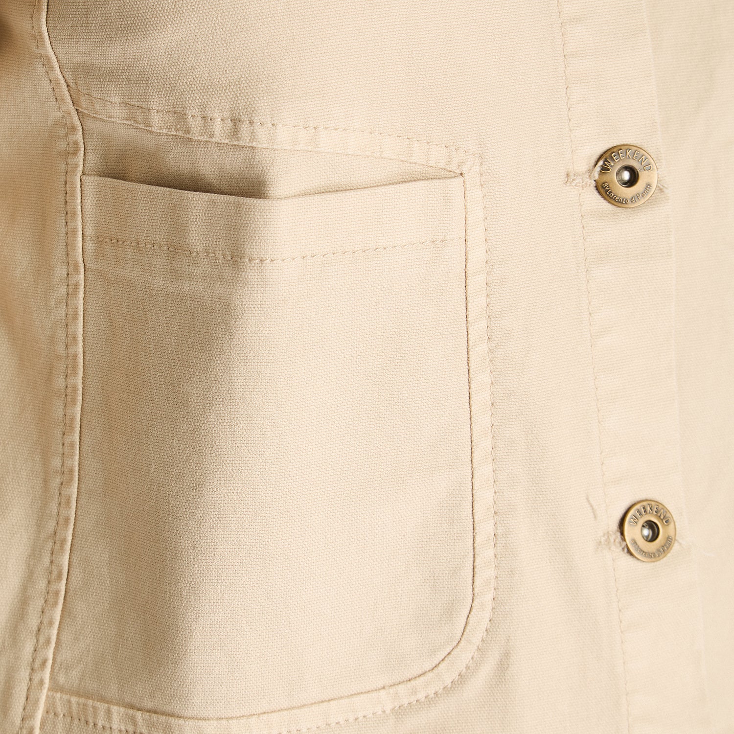 Casaca Crudo Manga Larga Elasticidad 0 Sin Forro Calce Normal Tela Plano