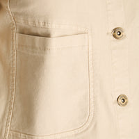 Casaca Crudo Manga Larga Elasticidad 0 Sin Forro Calce Normal Tela Plano