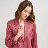 Casaca de Suede Rosado