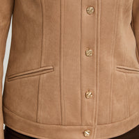 Casaca de Suede Texturado Camel