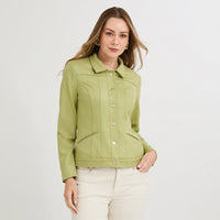 Casaca de Suede Texturado Verde