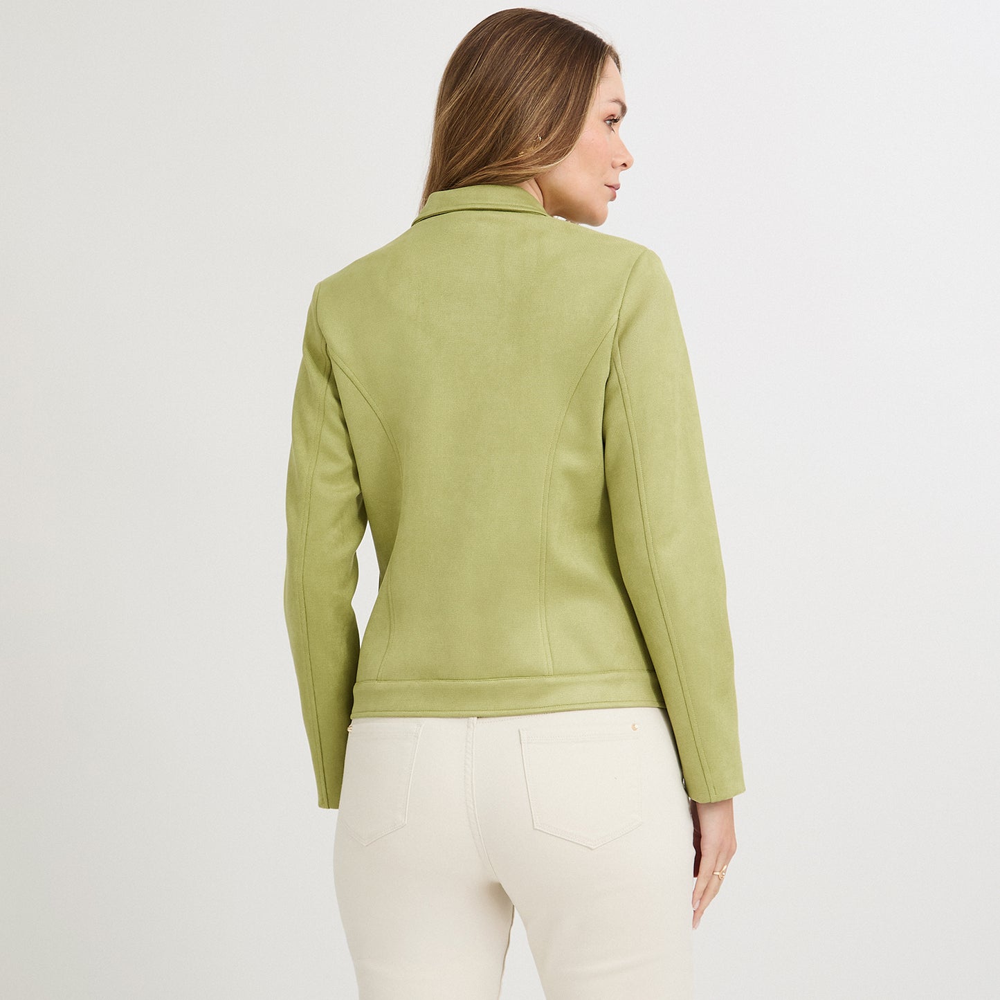 Casaca de Suede Texturado Verde