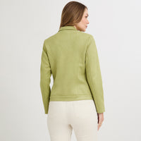 Casaca de Suede Texturado Verde