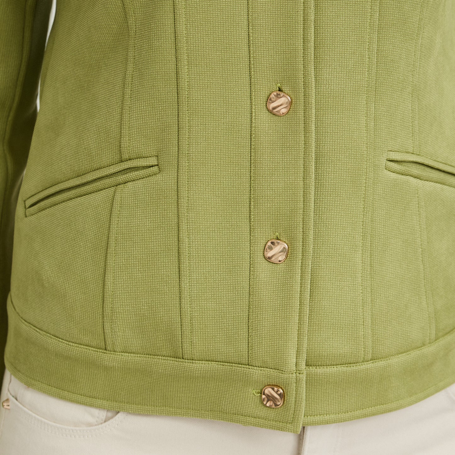 Casaca de Suede Texturado Verde