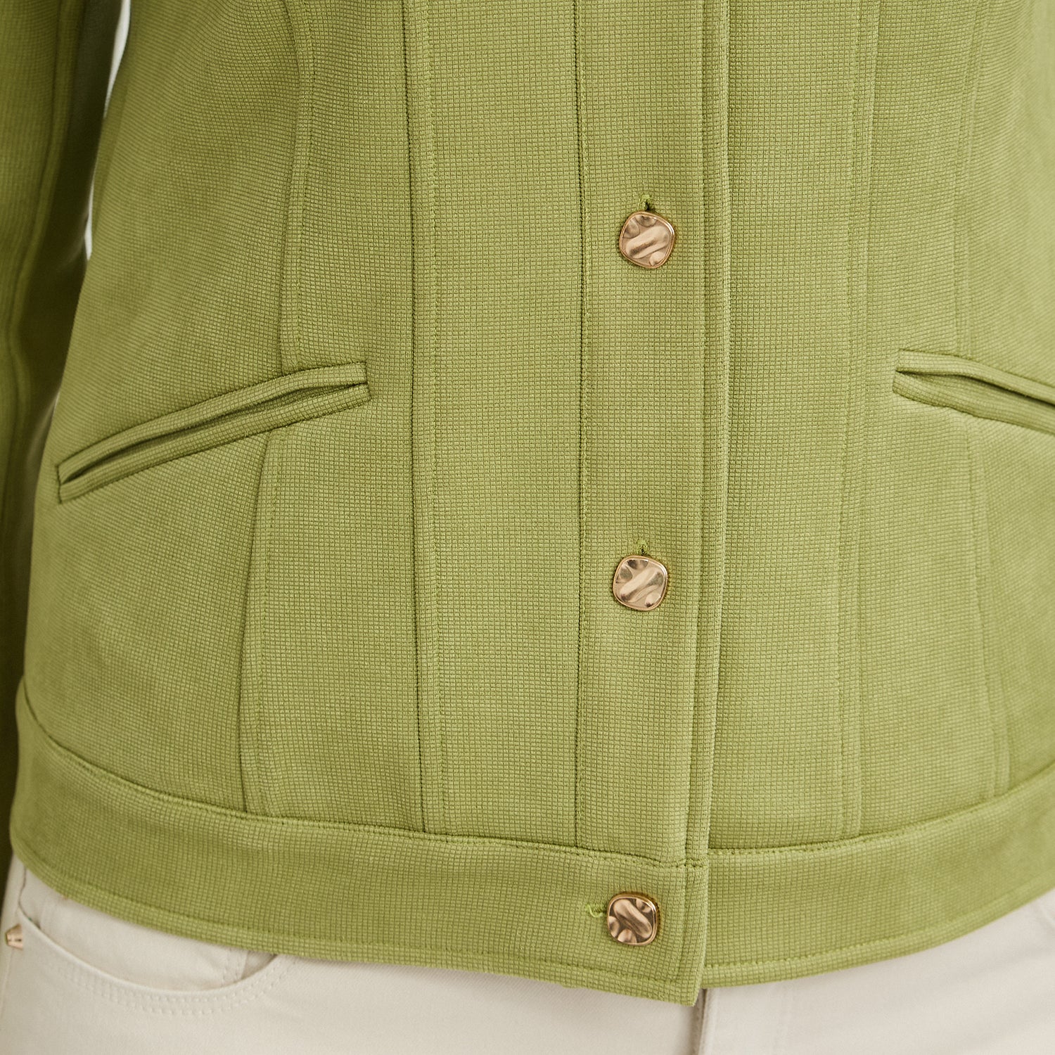 Casaca de Suede Texturado Verde