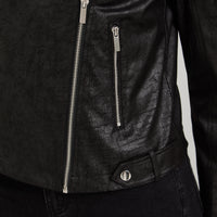 Casaca Biker de Suede Negro