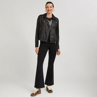 Casaca Biker de Suede Negro