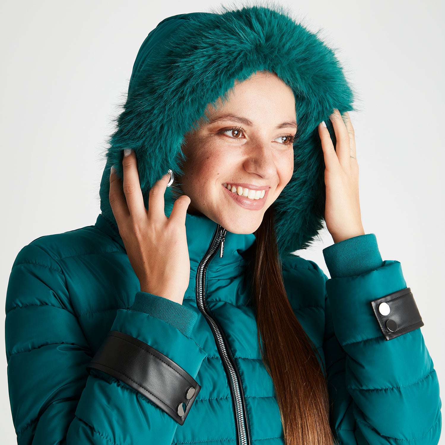 Parka Con Gorro Desmontable Azul Petroleo Lorenzo di Pontti