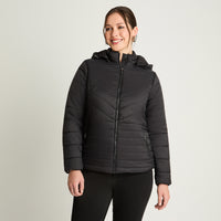 Parka Corta Manga Larga Gruesa Negro Lorenzo Di Pontti