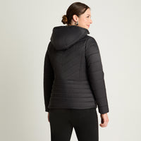 Parka Corta Manga Larga Gruesa Negro Lorenzo Di Pontti