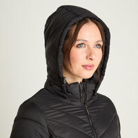 Parka Corta Manga Larga Gruesa Negro Lorenzo Di Pontti