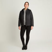 Parka Corta Manga Larga Gruesa Negro Lorenzo Di Pontti