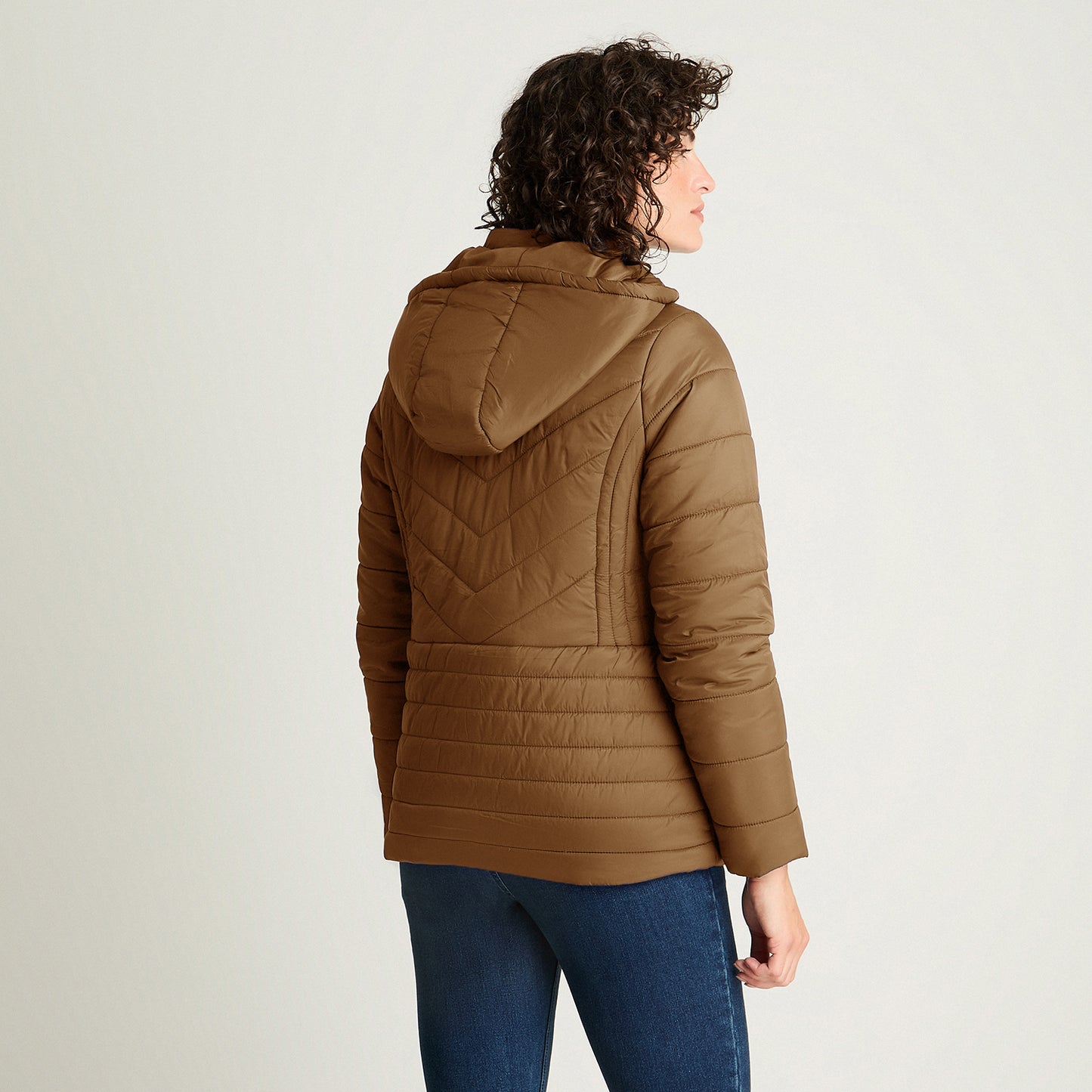 Parka Camel Con Gorro Desmontable