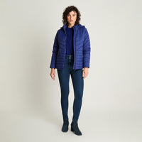 Parka Azul Con Gorro Desmontable