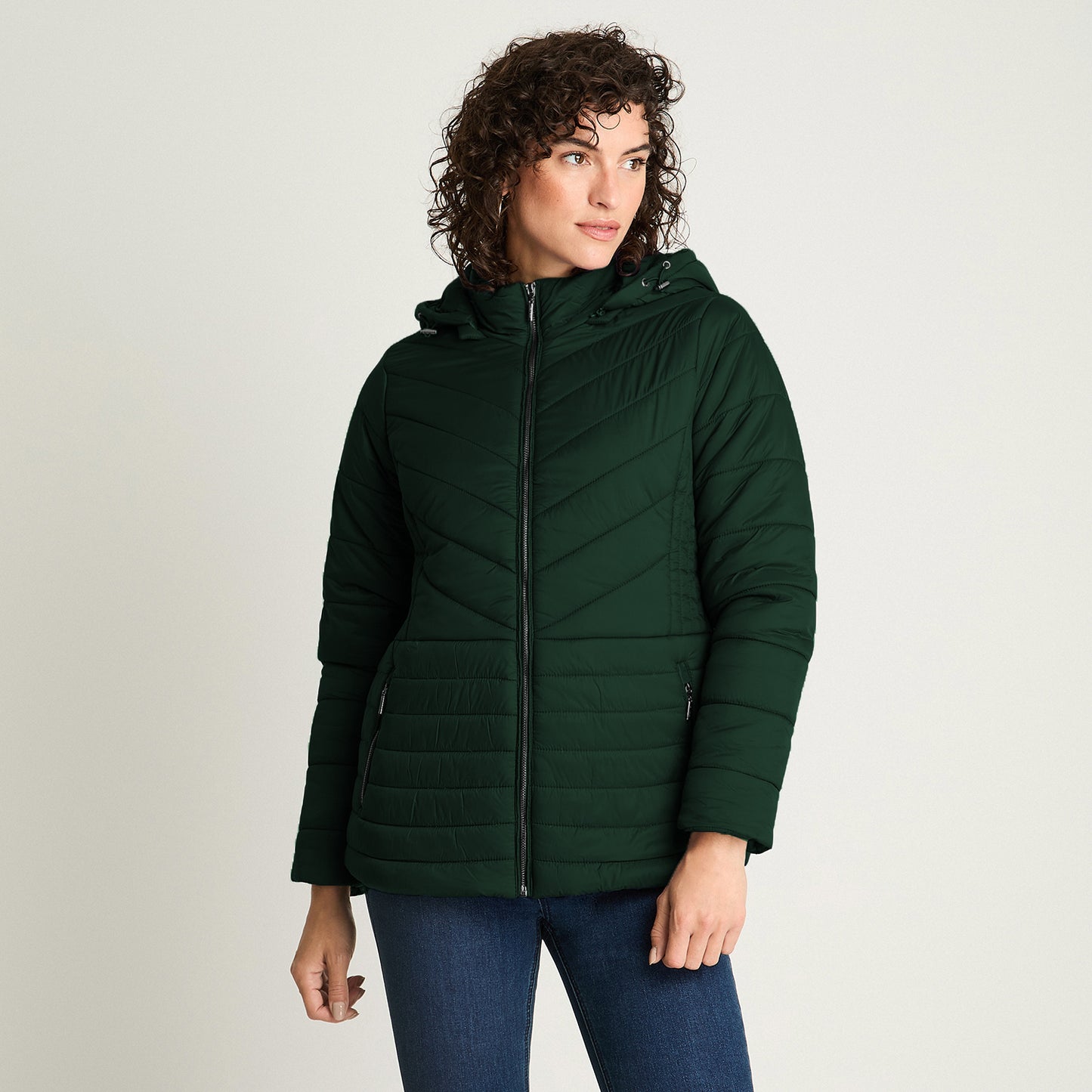Parka Verde Con Gorro Desmonatable