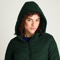 Parka Verde Con Gorro Desmonatable