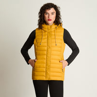 Parka Basica Sin Mangas Mostaza Curvi