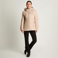 Parka Basica Corta Beige Curvi
