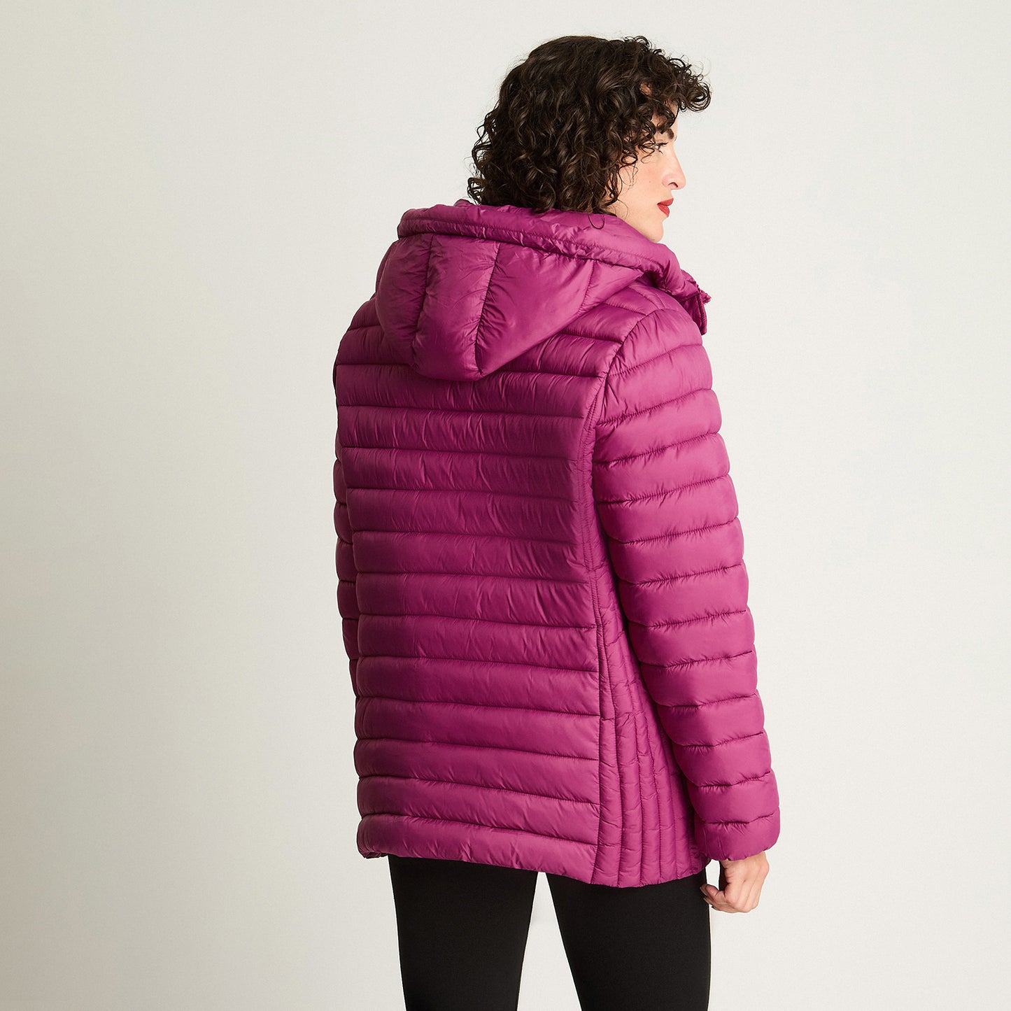 Parka Basica Corta Magenta Curvi