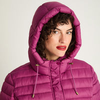 Parka Basica Corta Magenta Curvi