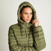 Parka Basica Corta Verde Curvi