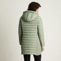 Parka Basica Larga Verde Curvi