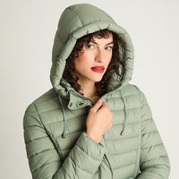 Parka Basica Larga Verde Curvi