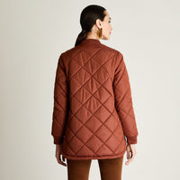 Parka Quilted Forrada Terracota