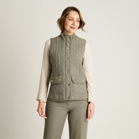 Parka Gris Sin Mangas con Bolsillos