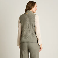 Parka Gris Sin Mangas con Bolsillos