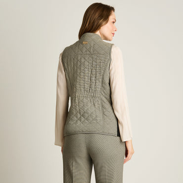 Parka Gris Sin Mangas con Bolsillos