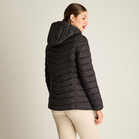 Parka Negro Manga Larga Elasticidad Nula Sin Forro Calce Normal Tela Plano