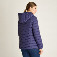 Parka Azul Manga Larga Elasticidad Nula Sin Forro Calce Normal Tela Plano