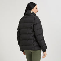 Parka Negra corta detalle tejido - Lorenzo di Pontti