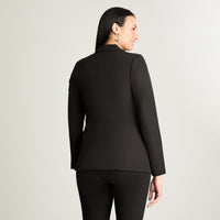 Blazer Un Botón Con Solapa En Bolsillo Negro Lorenzo Di Pontti