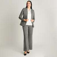 Blazer Un Botón Con Solapa En Bolsillo Gris Lorenzo Di Pontti