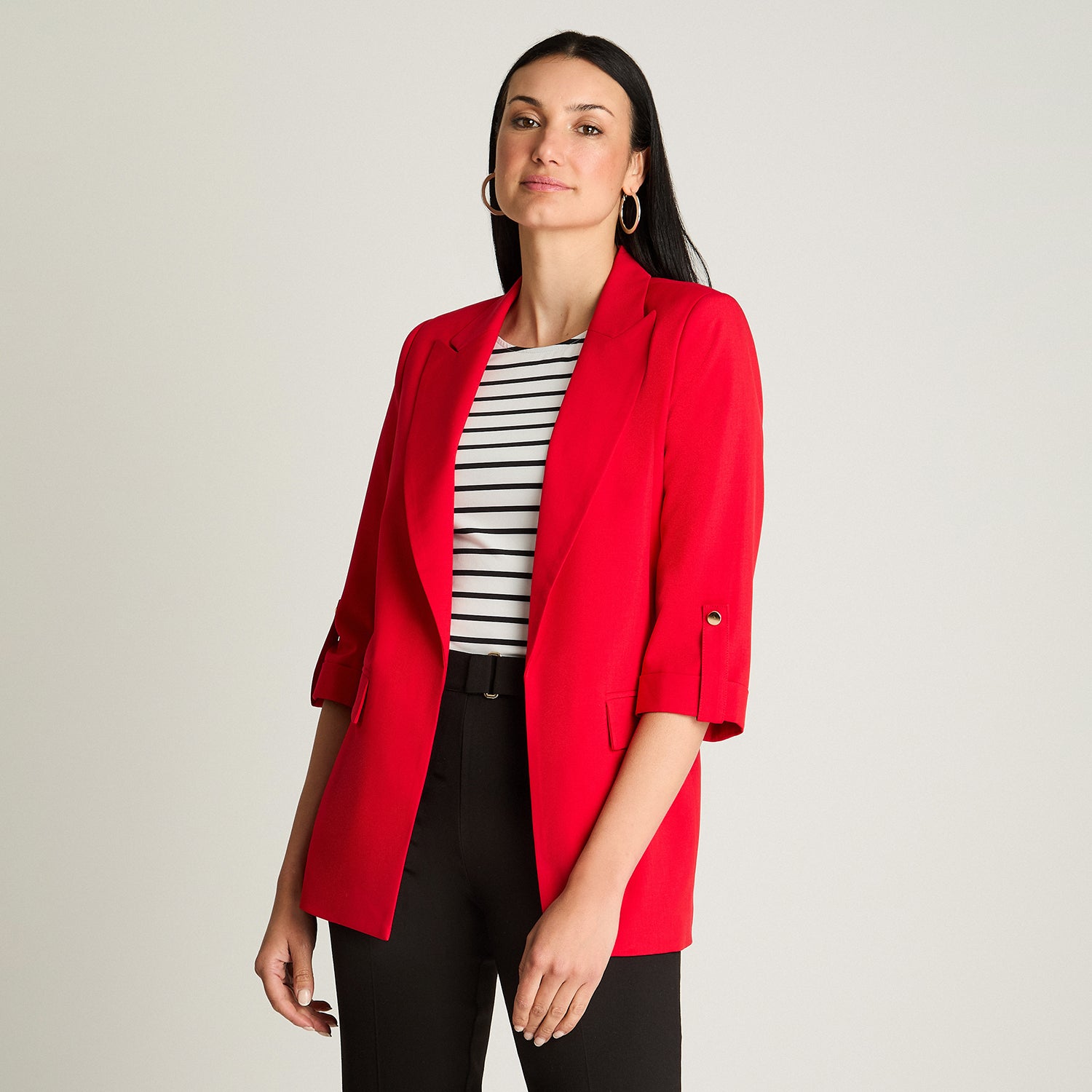 Blazer Manga Roll Up Rojo Lorenzo Di Pontti